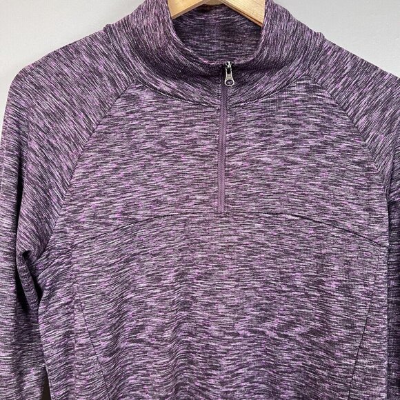 Columbia Omni-Wick 1/4 Zip Pullover Purple Heathered Women's Size M - Picture 2 of 8